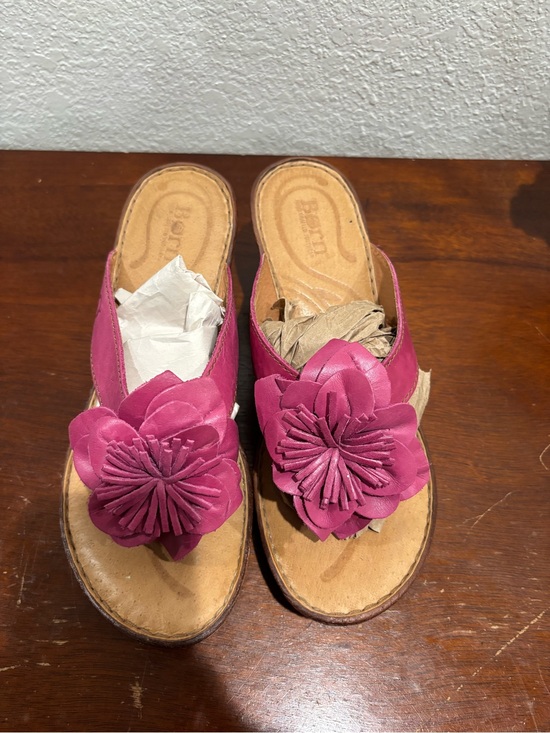 Born Shoes - Born Pink Floral Slide Mules